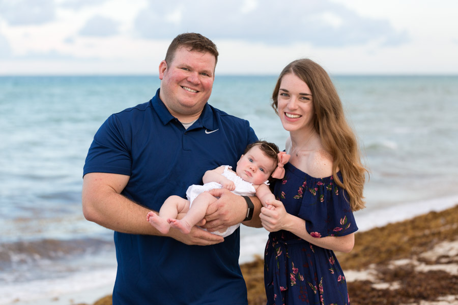 Family of Three with a 3 Month Old Baby