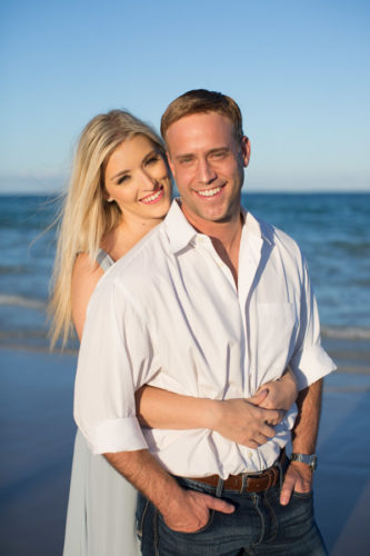 couple portrait on beach