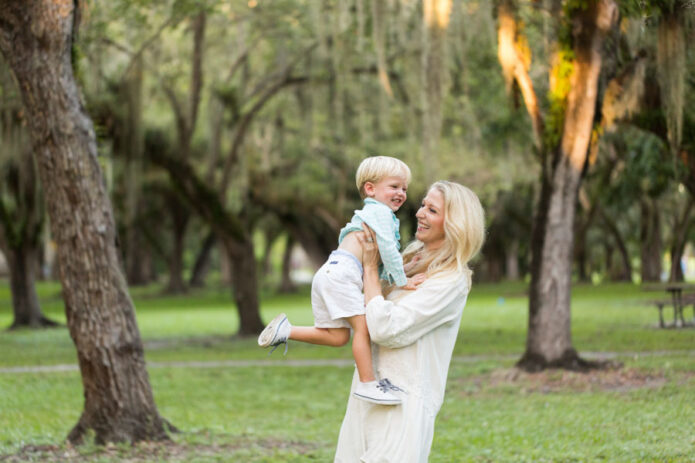 matheson hammock mother son laughing