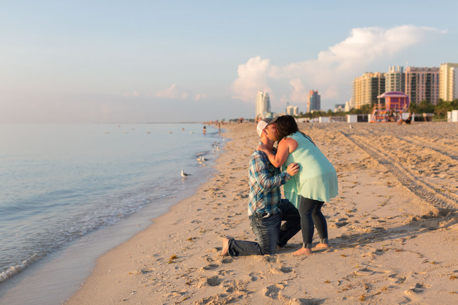 Sunrise Beach Proposal Kimpton Surfcomber Miami