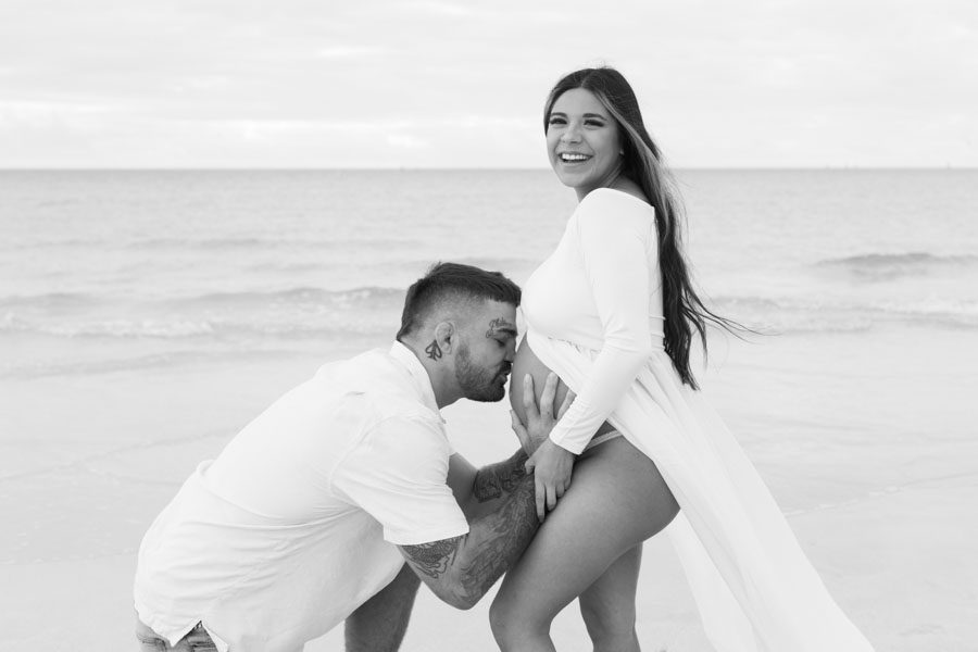 Expecting their baby boy: South Pointe Park Maternity Photography