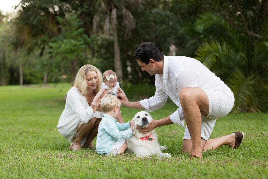 Family Photos with Two Kids and a dog