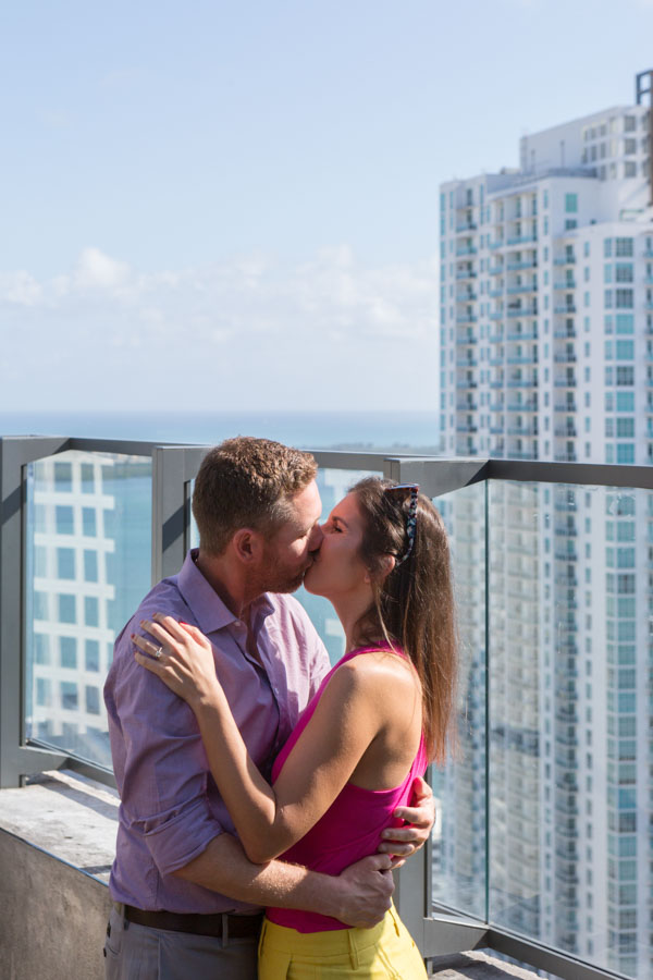 Rooftop Proposal at Sugar Bar in East Miami