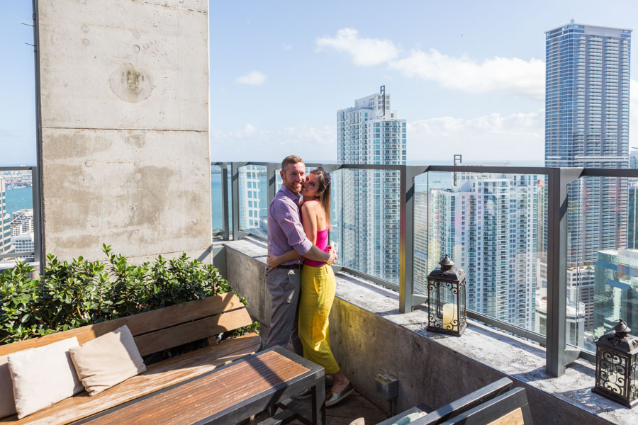 Rooftop Proposal at Sugar Bar in East Miami