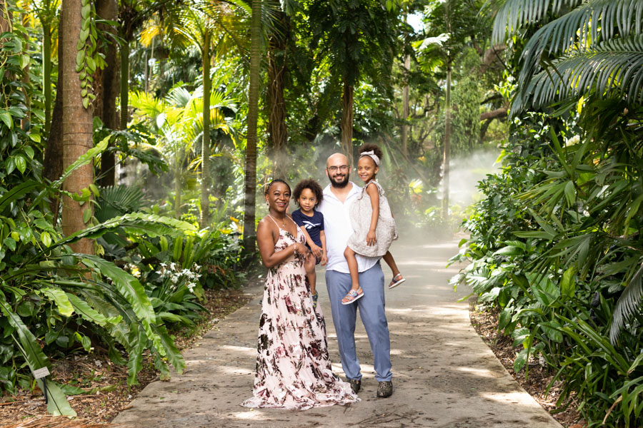 Family Photography at Fairchild Tropical Botanic Garden