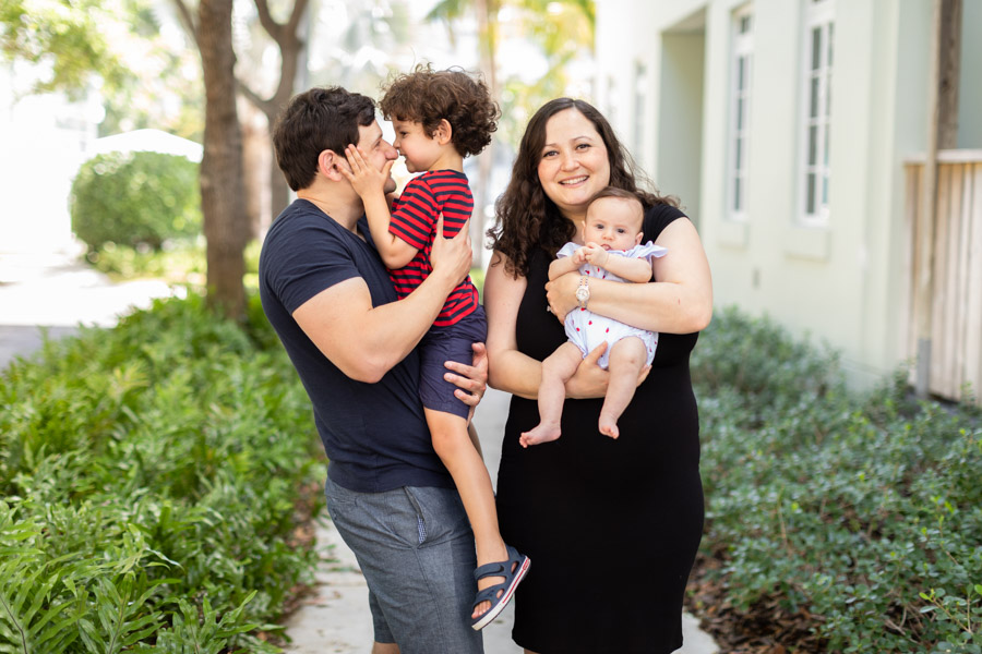 Family of Four Photography Session at Allison Island in Miami Beach