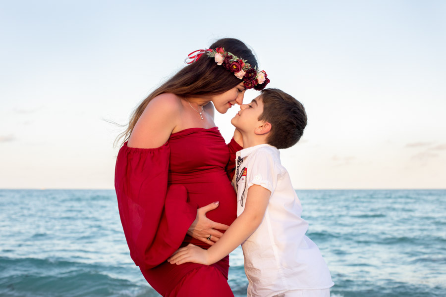 Sunset Maternity Photographer Miami Beach