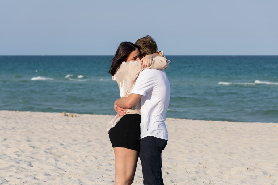 Romantic Beach Proposal in Miami