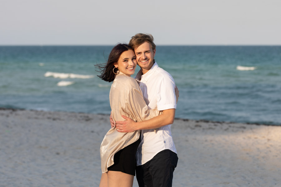 Romantic Beach Proposal in Miami