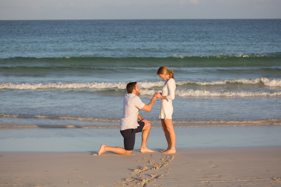 miami beach sunset surprise proposal