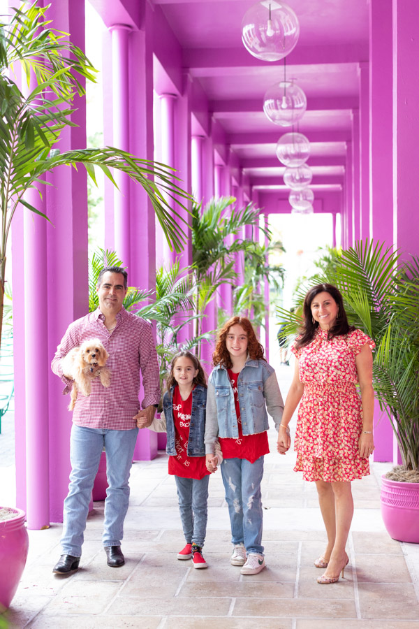 Family Photo Session at Miami Design District