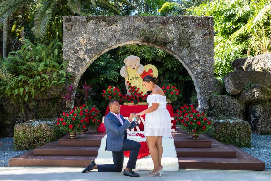 Secret Gardens Miami Surprise Proposal