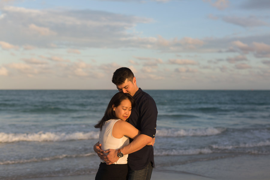 couple proposal miami beach