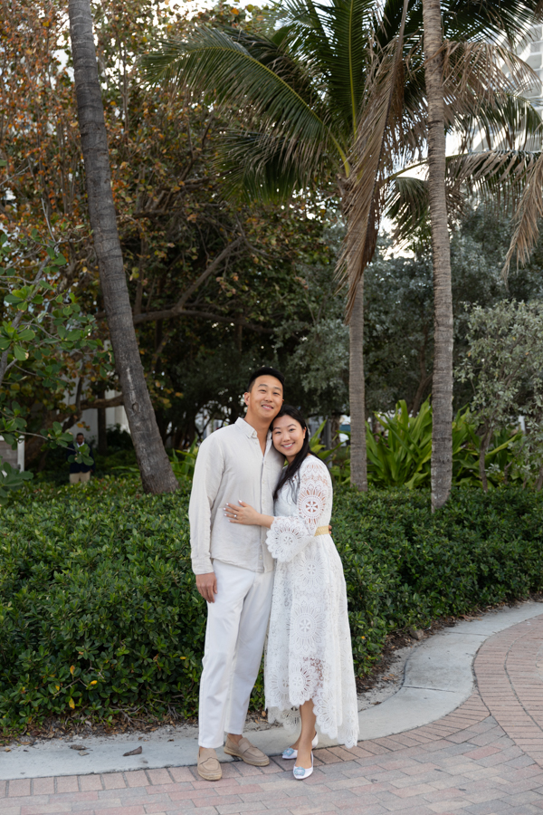 engagement photo session at 1 hotel south beach