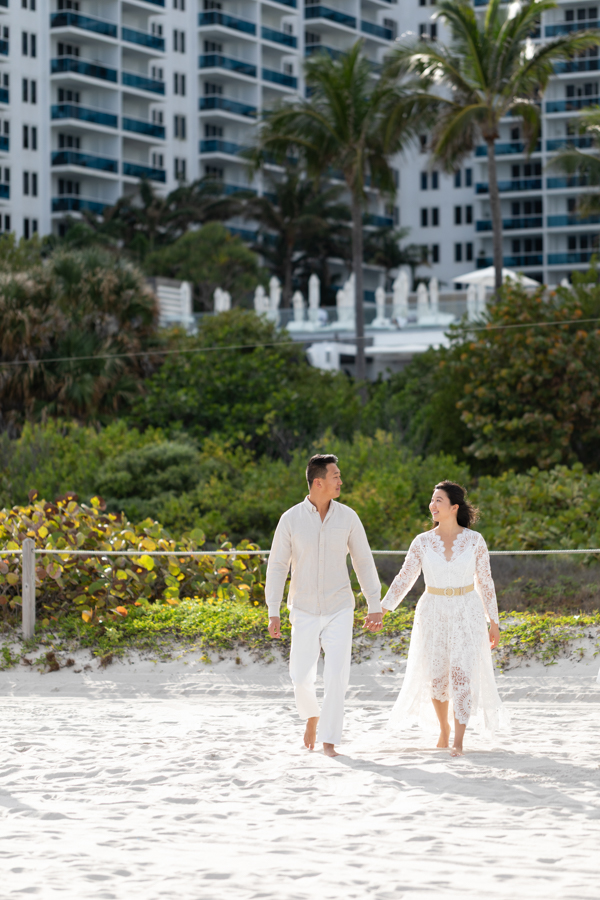 engagement photo session at 1 hotel south beach