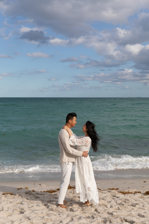 engagement photo session at 1 hotel south beach