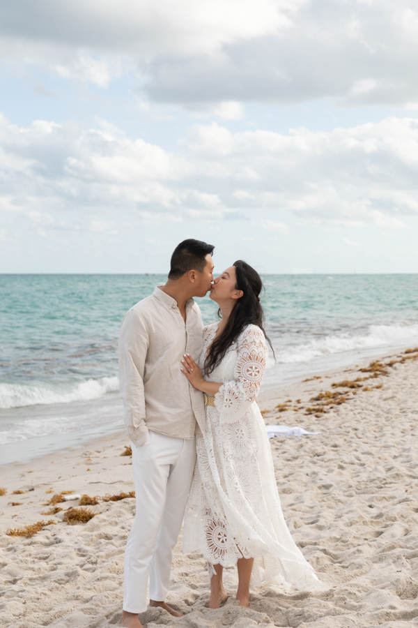 engagement photo session at 1 hotel south beach