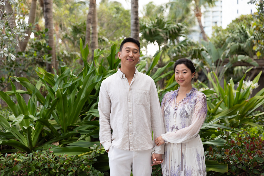 engagement photo session at 1 hotel south beach