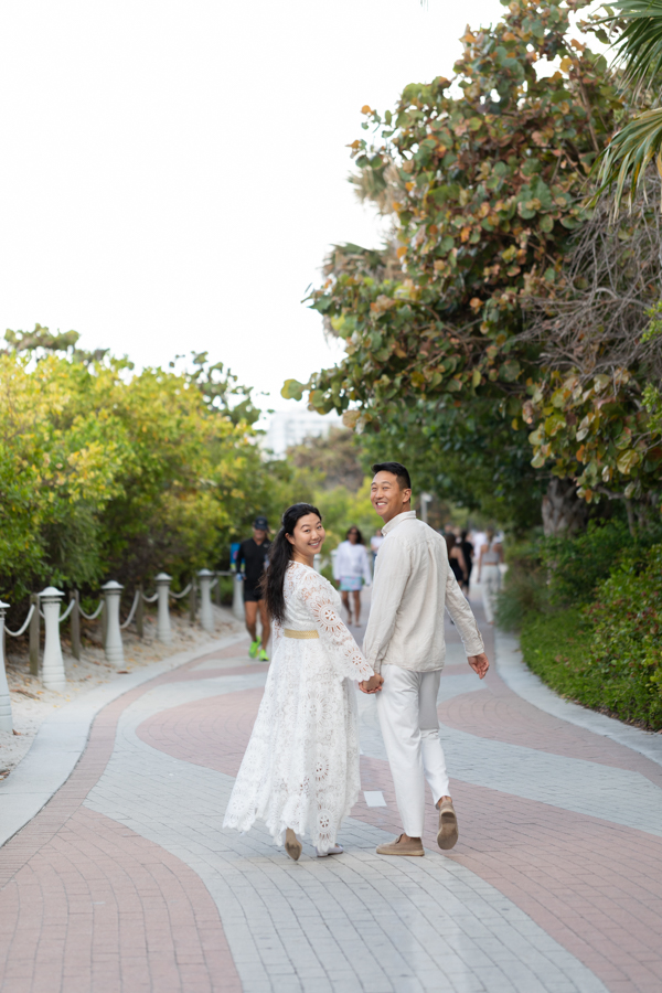 engagement photo session at 1 hotel south beach