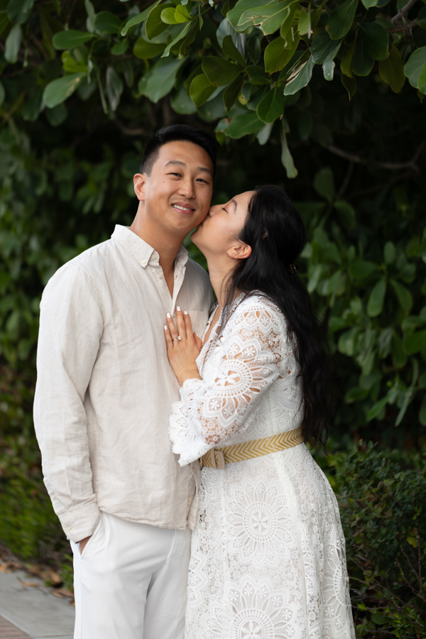 engagement photo session at 1 hotel south beach