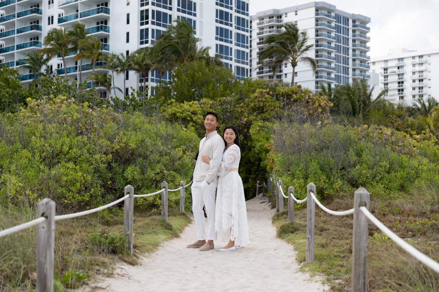 couple on south beach