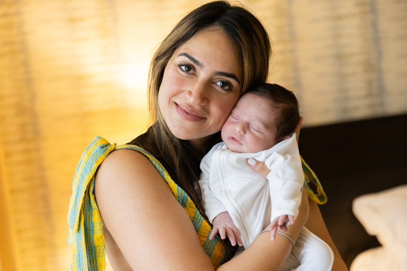 mother son newborn