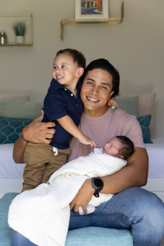 father with two sons