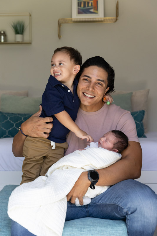 father with two sons