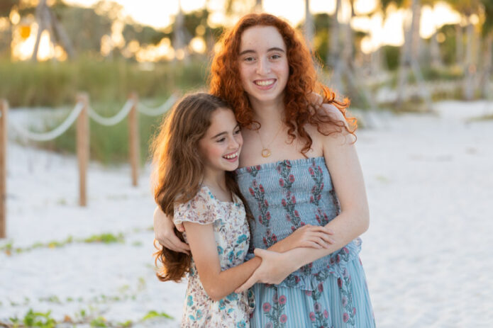 Family Photo Session at Key Biscayne Bridge Beach