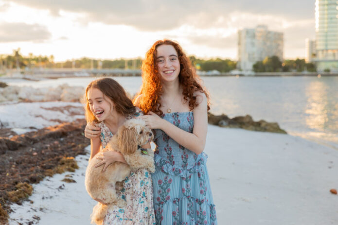 Family Photo Session at Key Biscayne Bridge Beach