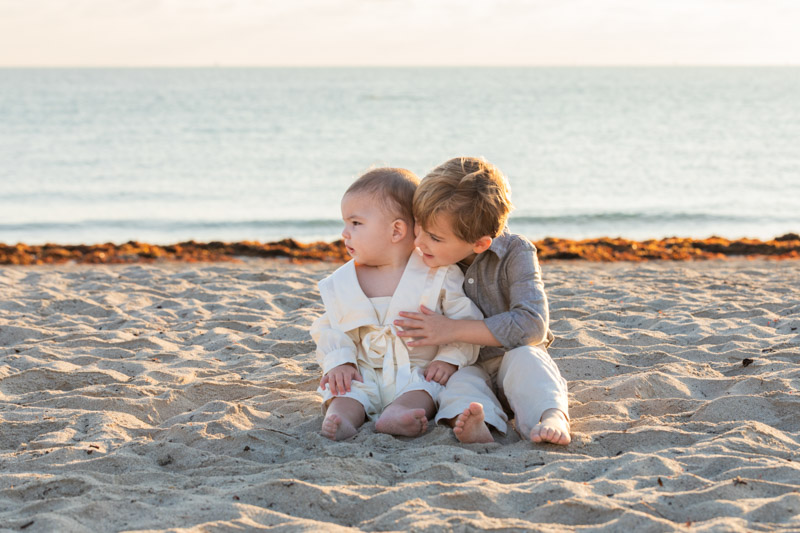 miami beach family of four photo session