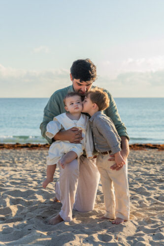 miami beach family of four photo session
