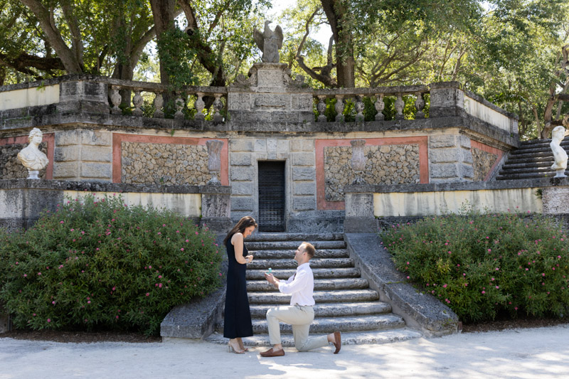 Vizcaya Surprise Proposal Photography