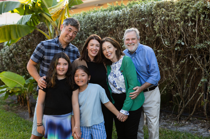 at home family photo session north miami