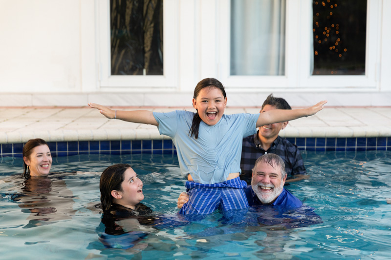 at home family photo session north miami