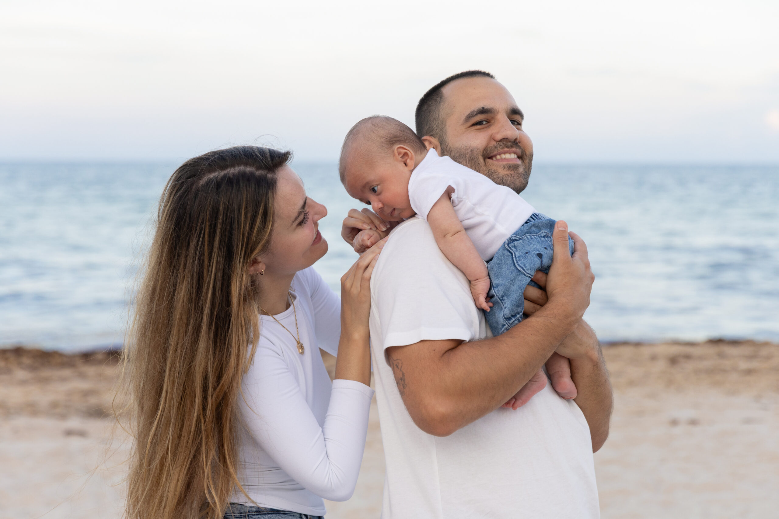 Bal Harbour Beach Family Photography Session with their baby
