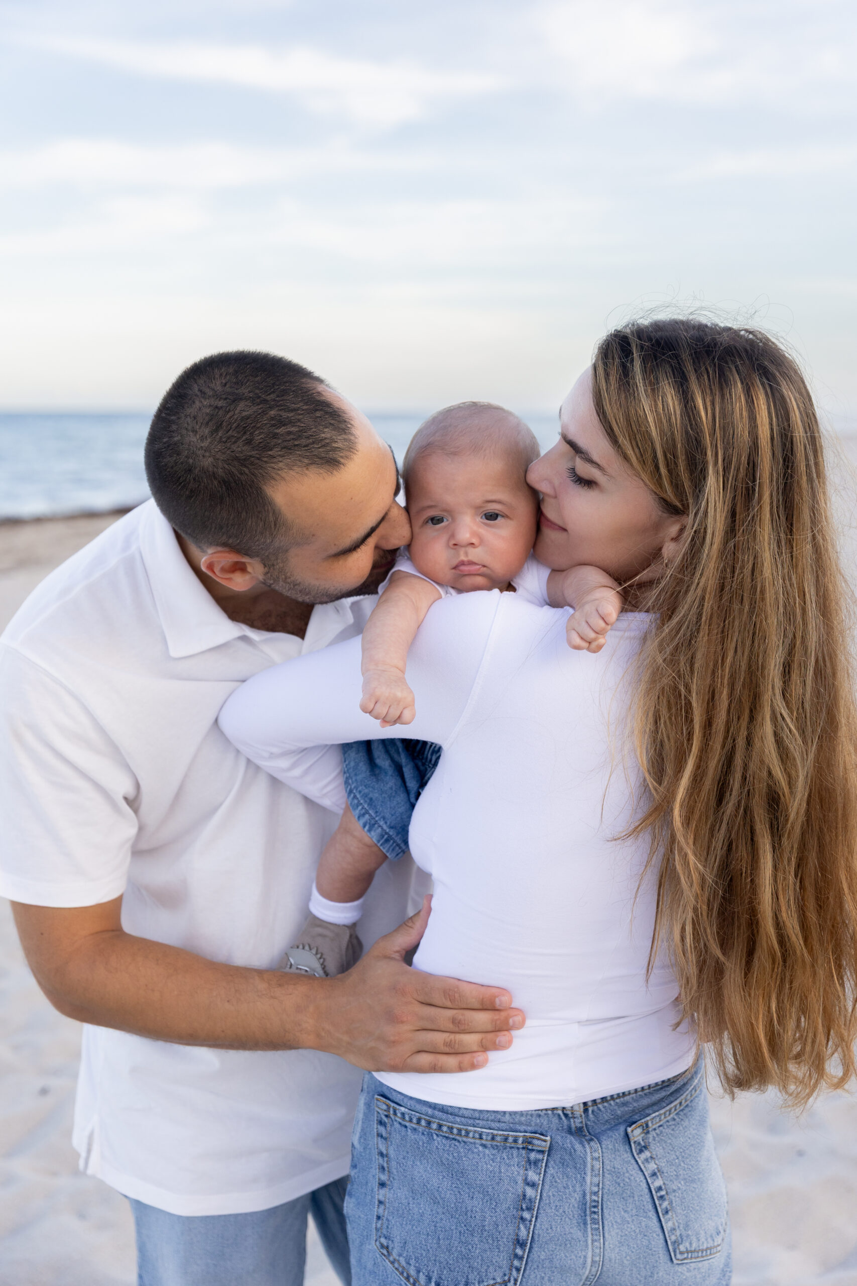 Bal Harbour Beach Family Photography Session with their baby