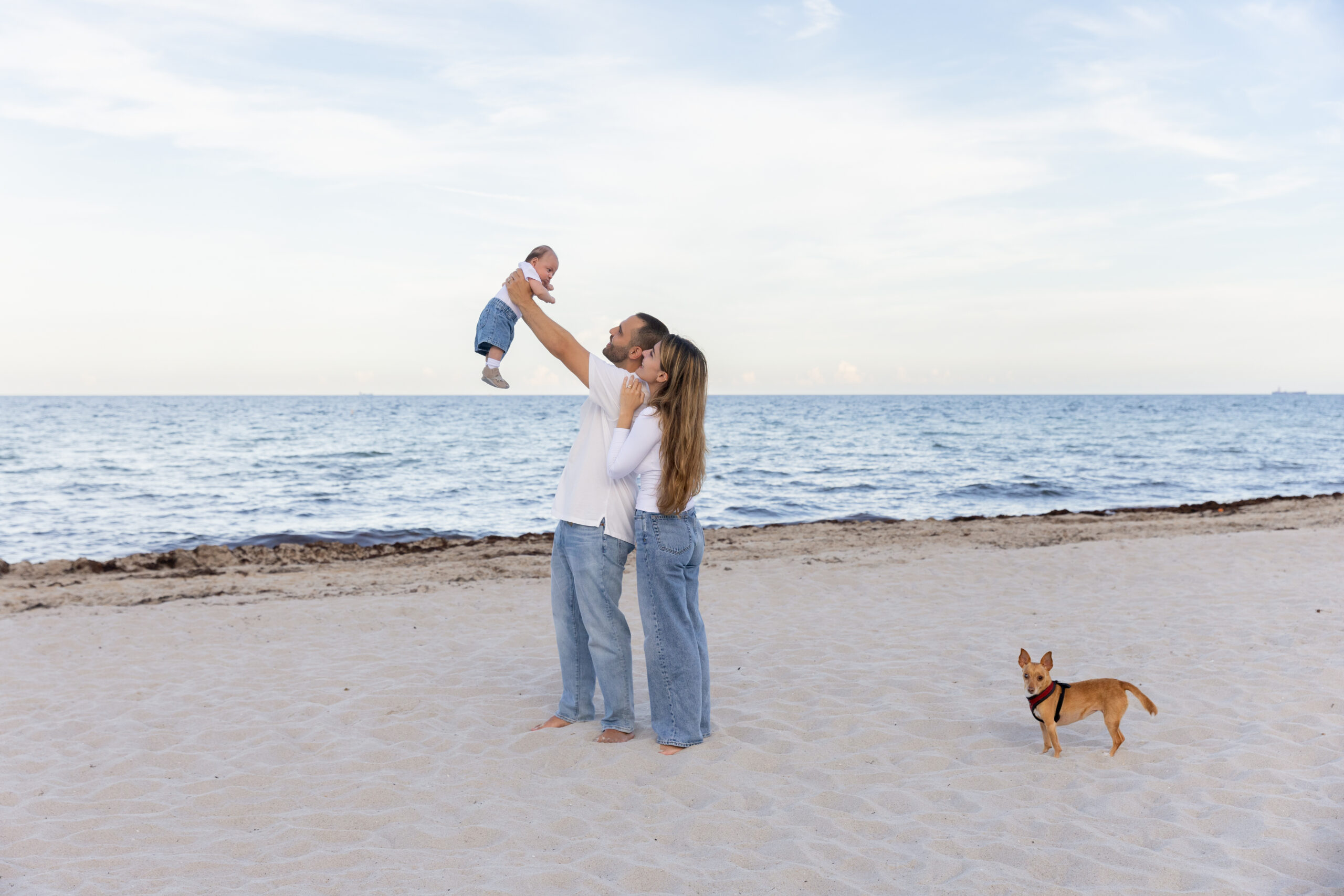 Bal Harbour Beach Family Photography Session with their baby