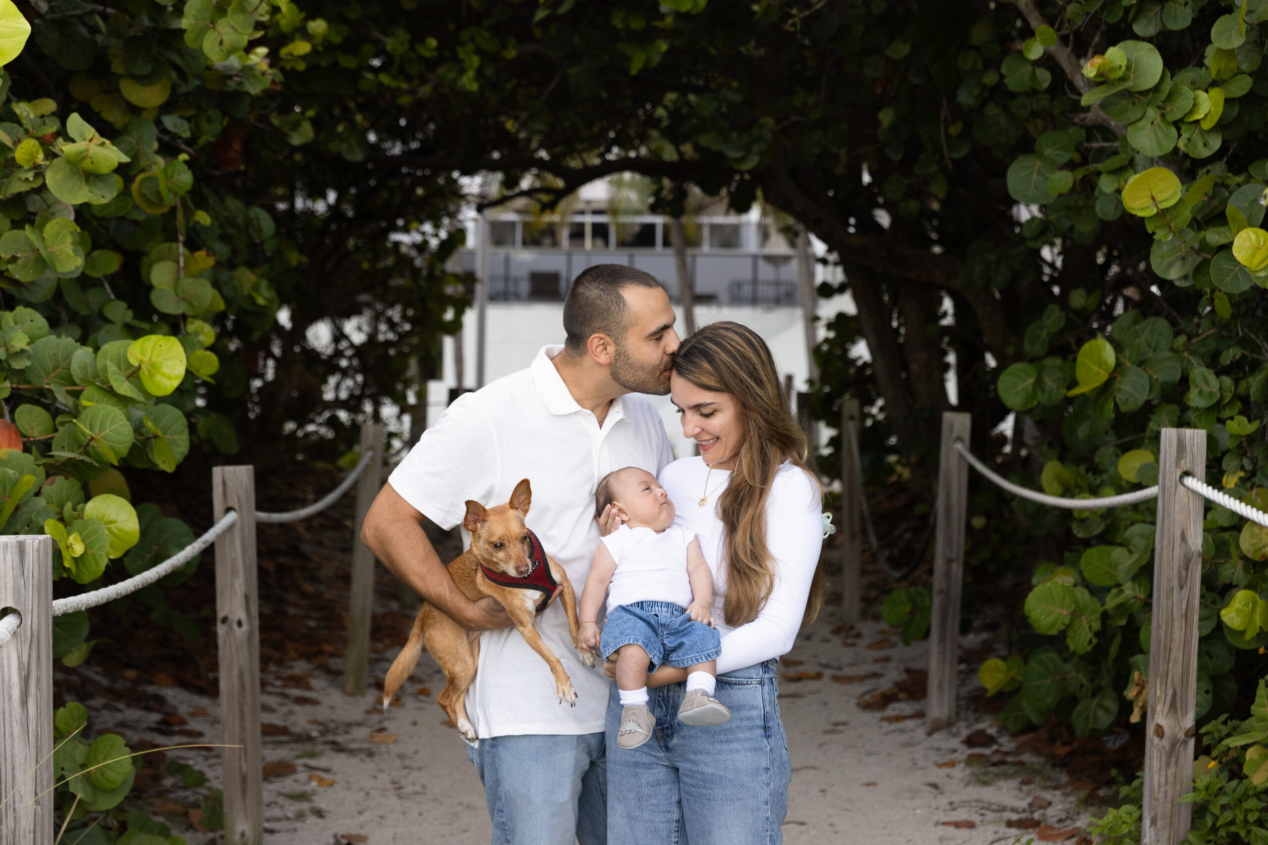 Bal Harbour Beach Family Photography Session with their baby