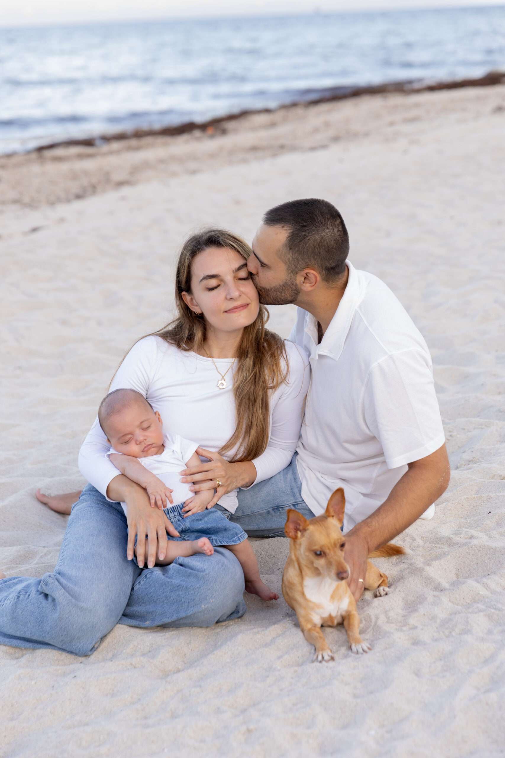 Bal Harbour Beach Family Photography Session with their baby