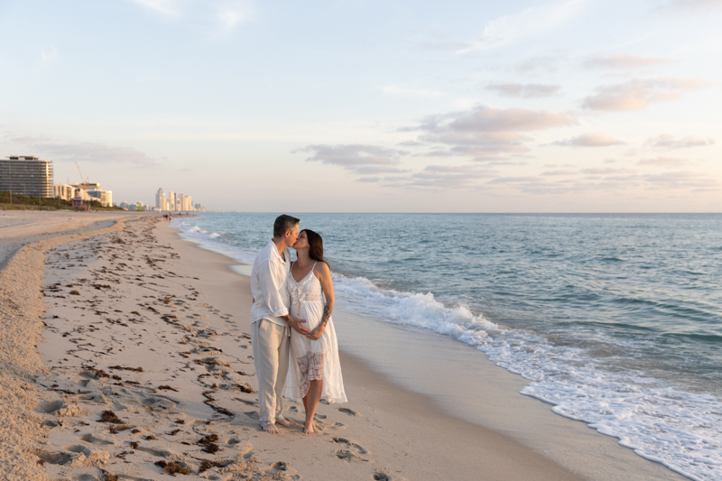 Miami Beach sunrise maternity photographer