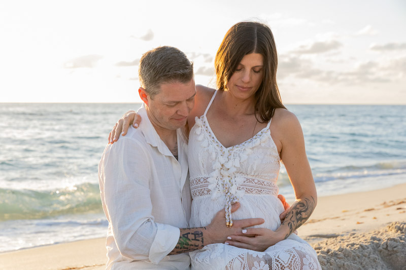 Miami Beach sunrise maternity photographer