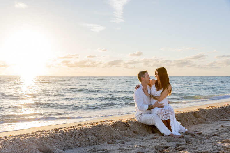 Miami Beach sunrise maternity photographer